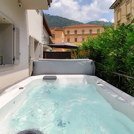 公寓 La Terrazza - Downtown - Terrace And Jacuzzi 科莫